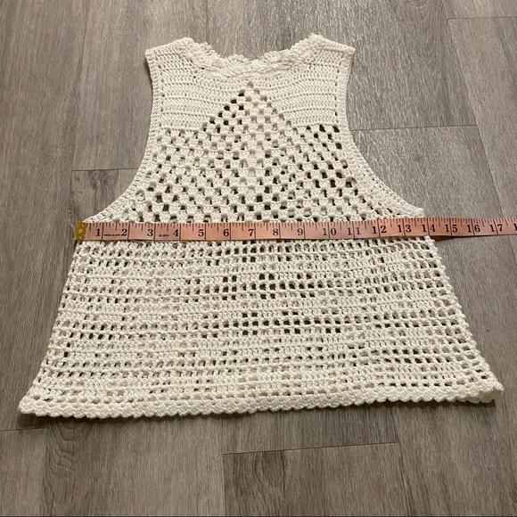 HONEY PUNCH white/ cream Crochet knit top - Picture 3 of 5